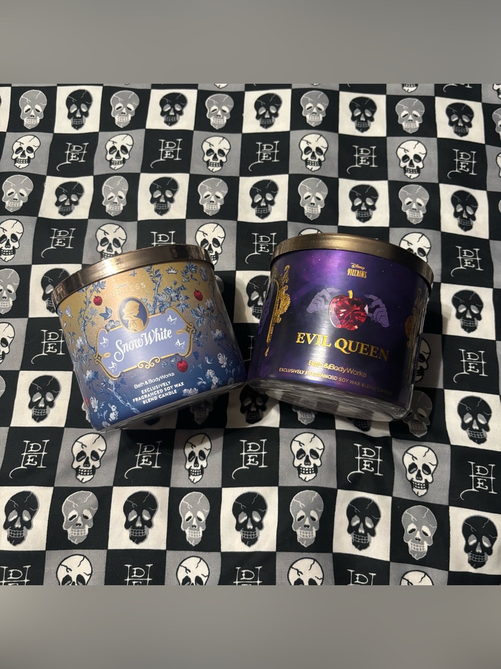 Bath & Body Works Disney Snow White and Evil Queen EMPTY Candle Jars